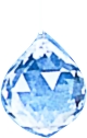 Boule de Cristal feng shui à facettes 30 mm (cristal de roche)-0